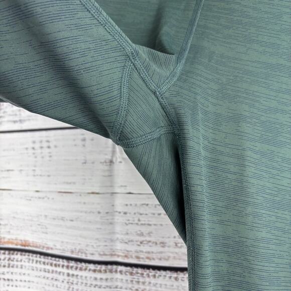 Outdoor Voices Women Small Leggings Pants Ankle Cropped Green Space Dye Mid Rise - Picture 6 of 11